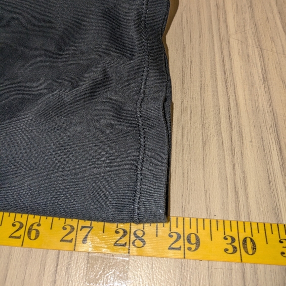 J. Jill Perfect Pima Delicate Trim Tunic Crew Neck 3/4 Sleeve Tee Black L Petite - Picture 11 of 12